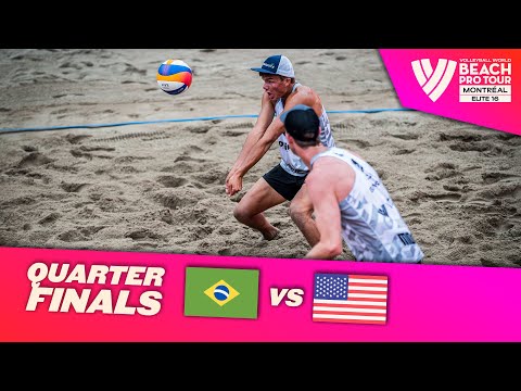 Vitor Felipe/Renato vs. Partain/Benesh - Quarter Finals Highlights Montréal 2023 #BeachProTour