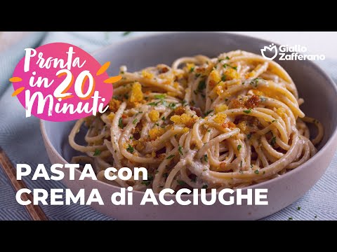 PASTA con CREMA di ACCIUGHE - SAPORITA e PRONTA in 20 MINUTI😍⏰