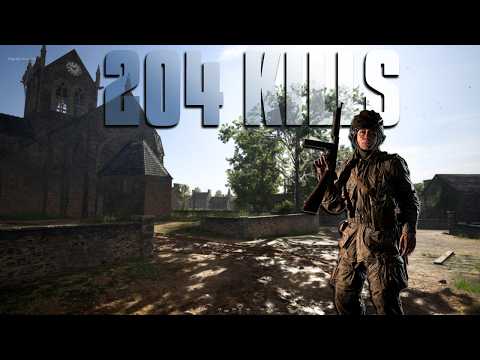 204 Kills On Sainte-Mère-Église - HELL LET LOOSE RAW GAMEPLAY