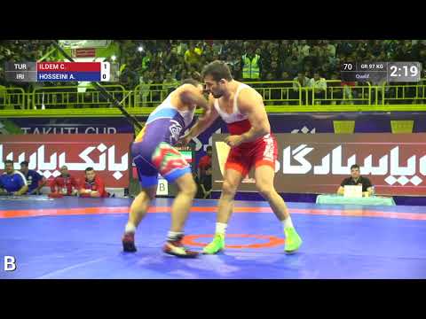 Qual. GR - 97 kg: C. ILDEM (TUR) v. A. HOSSEINI (IRI)