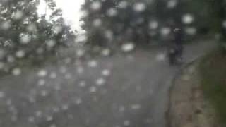 preview picture of video 'Sassotetto-Fiastra on board camera motorbike under rain'