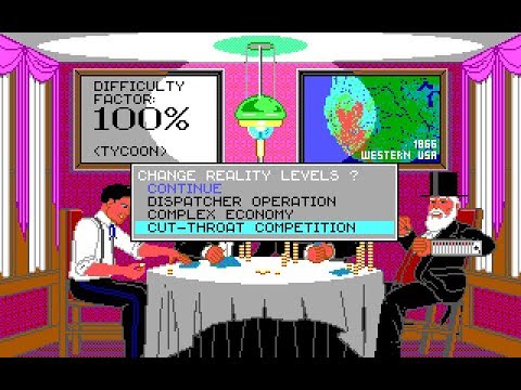 Sid Meier's RAILROAD TYCOON (PC/DOS) Longplay, 1990, MicroProse, MPS Labs