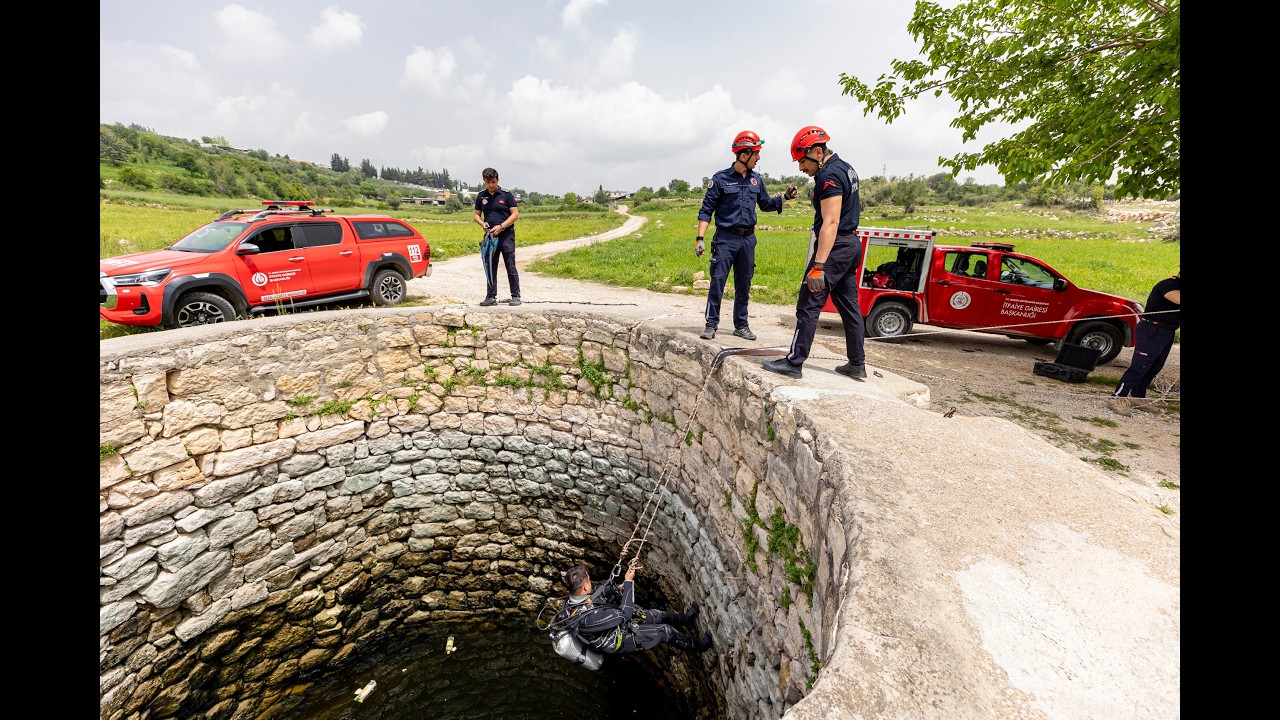 MERSİN BÜYÜKŞEHİR İTFAİYESİ’NDEN BOĞULMA VAKALARINA KARŞI TATBİKAT