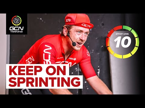 High Power Anaerobic Sprints | 40 Minute HITT Indoor Cycling Workout - Multi-Language Version