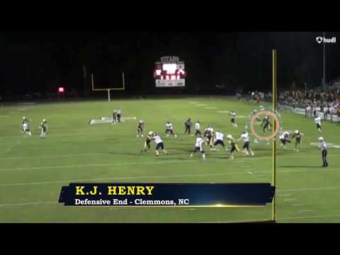 KJ Henry - West Forsyth Defensive End - Highlights