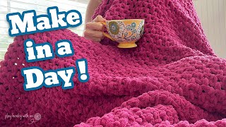 The Easiest Chunky Blanket You’ll Ever Make 🧶