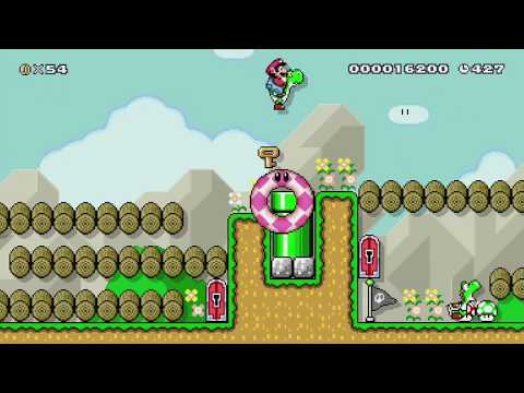 N8-1 Monty Moles Road チョロプーロード by つきこ - SUPER MARIO MAKER - NO COMMENTARY 1bi