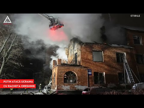 ATENȚIE: Rusia a atacat Ucraina cu racheta Oreshnik ca „răspuns” la „atacul asupra casei lui Putin”