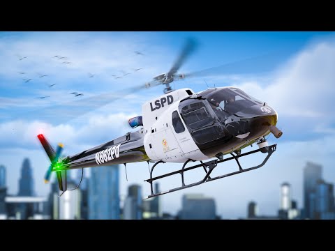 🚔 ПОГОНЯ полиции на ВЕРТОЛЁТЕ в GTA SAMP!