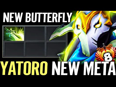 🔥 YATORO Sven NEW BUTTERFLY META — MAX Agi Build + 125% Cleave Fastest Carry Farm Dota 2 Pro