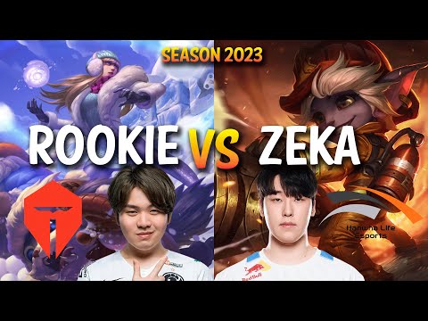 TES Rookie vs HLE Zeka - Rookie SYNDRA vs Zeka TRISTANA Mid - KR Ranked
