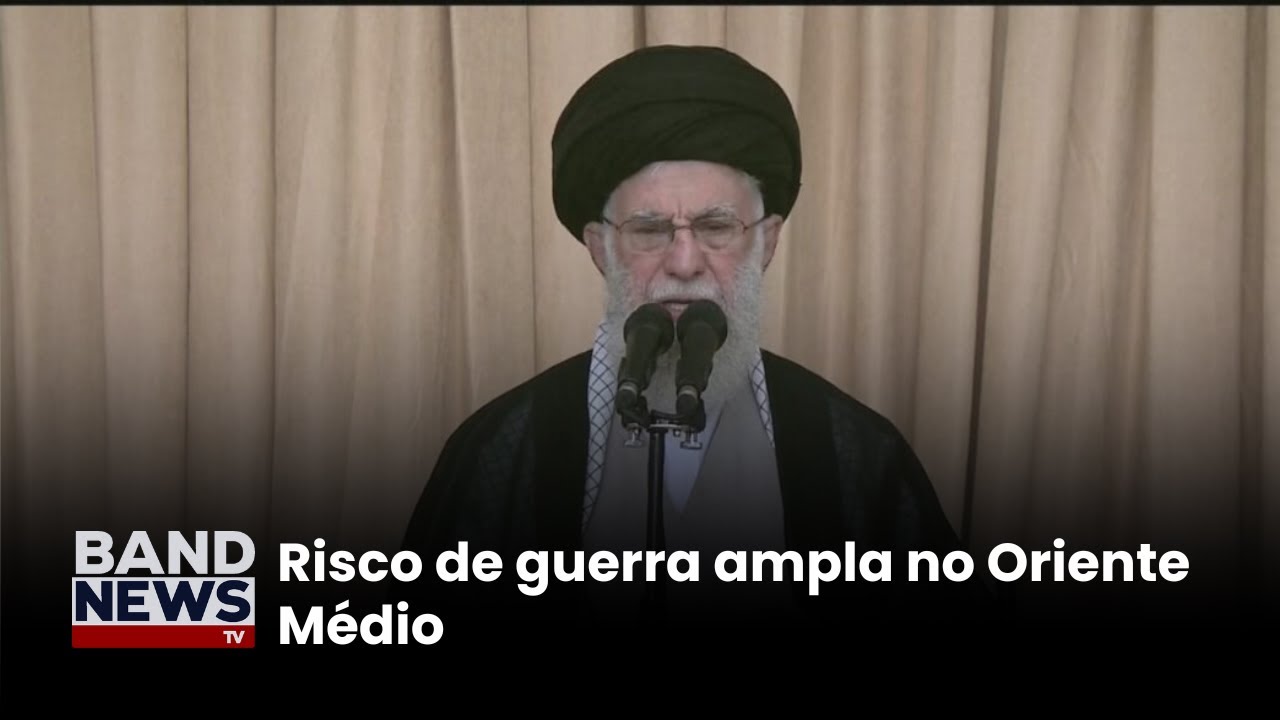 Líder do Irã aparece armado em meio à tensão com Israel | BandNews TV