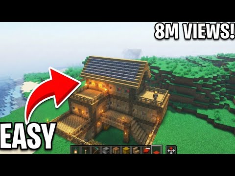 I Built the VIRAL 8 Million View Minecraft House! (Easy Starter Base)