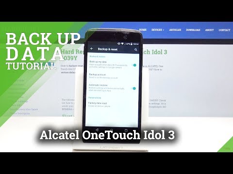 Data Backup on Alcatel OneTouch Idol 3 - Google Backup Feature