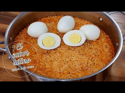 🔴Como Hacer Arroz Rojo Mexicano ¡RIQUISIMO! -El sabor latino