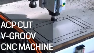 China Dual Spindle CNC Router V-Grooving and Cutting ACP (Aluminium Composite Panel)