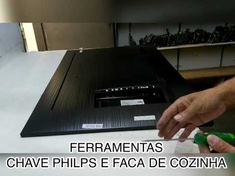 Como abrir uma tv Samsung 50 polegadas sem parafuso  em 30 segundos