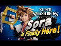 Super Smash Bros Ultimate FINAL NEW FIGHTER! Sora Gameplay Breakdown