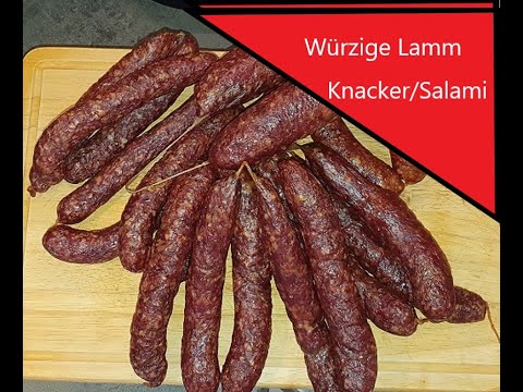 Lamm Salami würzig nach eigenem Rezept/  Lamb Salami according to my own recipe
