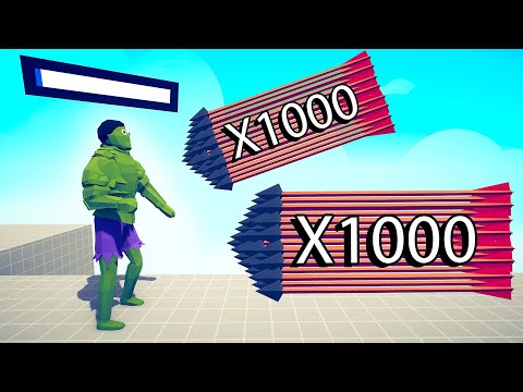 HULK vs 1000x OVERPOWERED UNITS - Totally Accurate Battle Simulator TABS