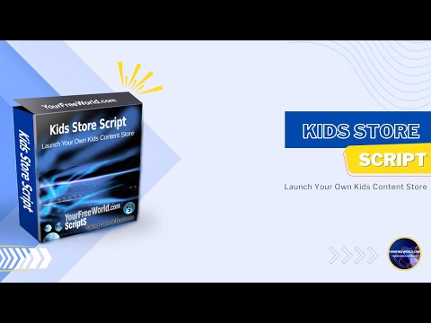 Kids Store Script video demo