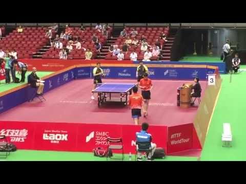 Japan Open 2016 Ma long Xu Xin VS Wong Chun Ting Jiang Tianyi Set 1
