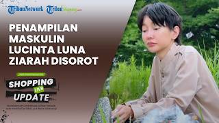 Lucinta Luna Tampil Maskulin Pakai Baju Koko dan Peci saat Ziarah ke Makam Orang Tua