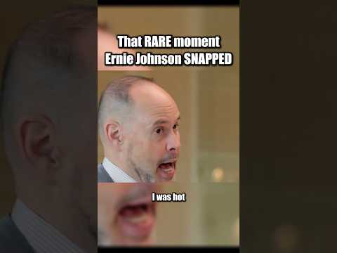 That RARE Moment ERNIE Johnson SNAPPED