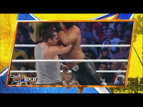 WWE SummerSlam 2014 - DEAN AMBROSE VS SETH ROLLINS Full Match HD !