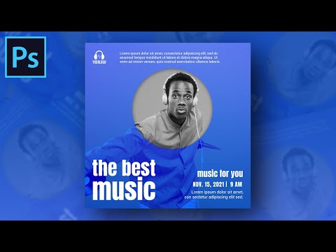 Music Social Media Post Design in Adobe Photoshop