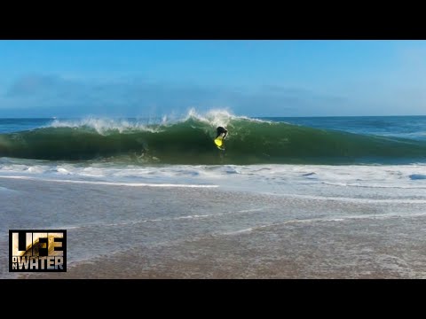 FIRST SWELL of "FALL"  & Dry Sand SHOREBREAK!