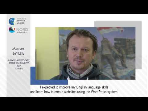 Video feedback of Maksym Buhel, graduate of the Ukraine-Norway project