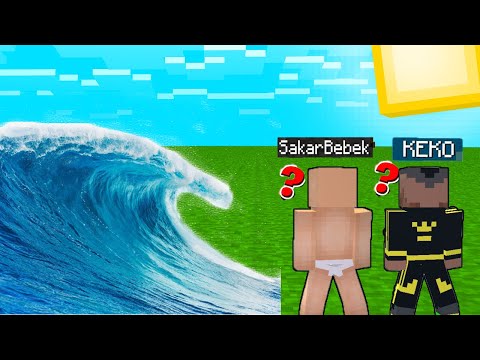TSUNAMİ VS KEKO EV VS SAKARIN EV  !! 😱 - Minecraft