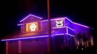 2011 Halloween Light Show Talking faces Insane Clown Posse - My Axe