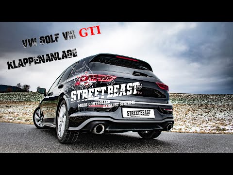 STREETBEAST VW Golf VIII 8 GTI 76mm Klappenanlage - Klappenauspuff