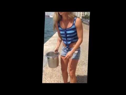 PANAGIOTA PETRIDOU ! ALS ICE BUCKET CHALLENGE - Part 2 @ Thessaloniki ! 08/2014