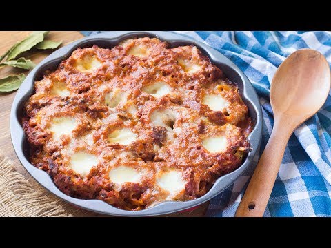 Nidi di Tagliatelle con Ragù di Funghi al Forno | Ricetta Pasta al Forno Facile | 55Winston55