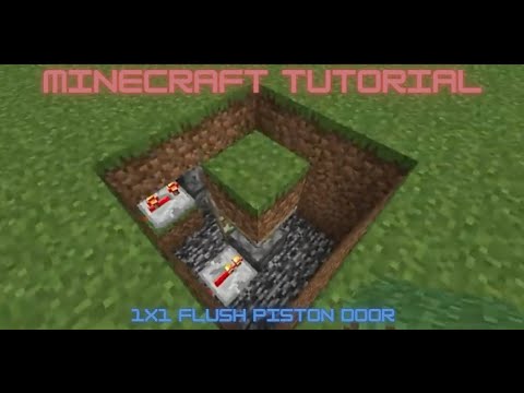 Insane Redstone Trick: Easy 1x1 Floor Piston Door