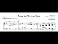 Oscar Peterson Love Is Here To Stay Piano Transcription