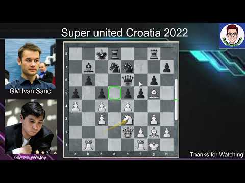 GM Wesley So - GM Ivan Saric Symmetrical English Opening