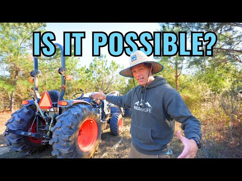 Clearing My Raw Land With A Compact Tractor