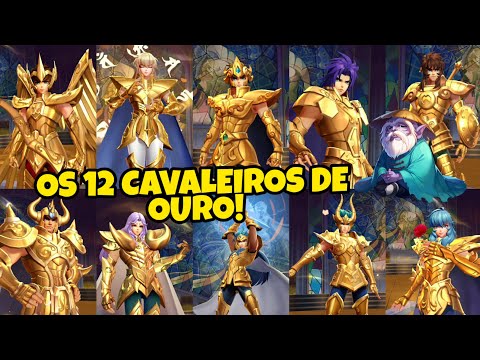 ANIMAÇÕES DOS 12 CAVALEIROS DE OURO! Saint Seiya Awakening