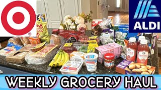 ALDI and Target *NEW* Weekly Finds Grocery Haul + Meal Plan With Price Totals Family of 4