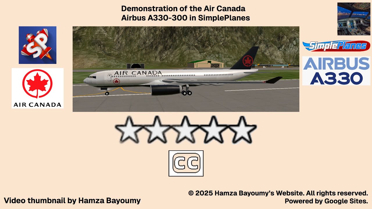 Demonstration of the Air Canada Airbus A330-300 in SimplePlanes