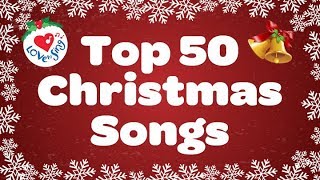 Top 50 Christmas Songs & Carols | Over 2 Hours Beautiful Xmas Music | Merry Christmas