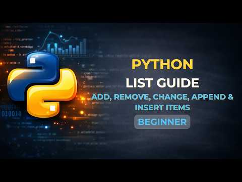 Python List Guide Add Remove Change Append Insert Items