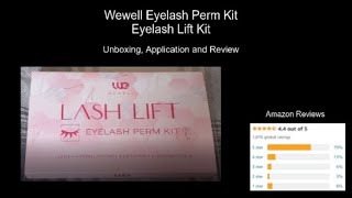 How to lift your eyelashes at home (Wewell Eyelash Perm Kit) - Unboxing, Application, Review