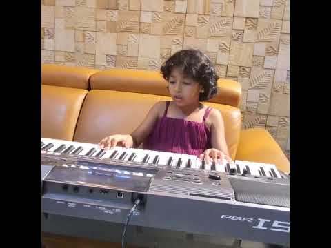 aanvi is playing and singing believer song 