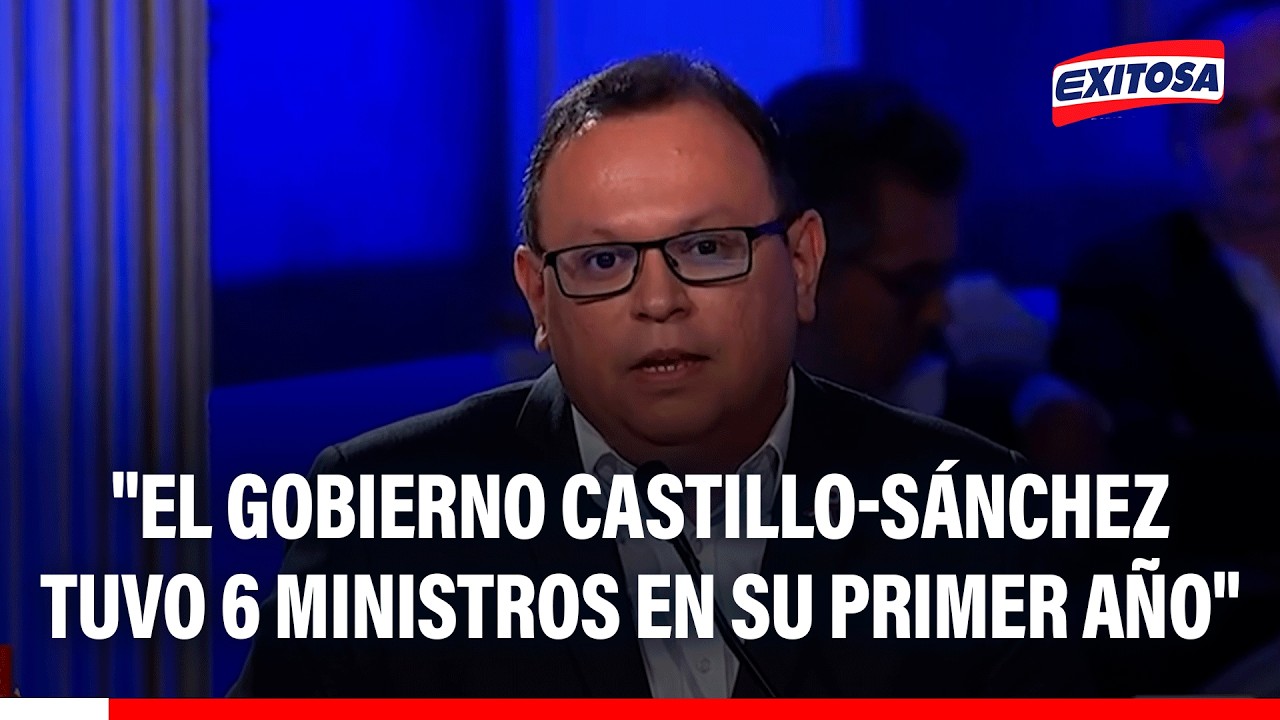🔴🔵 Marco Antonio Vinelli: "El gobierno Castillo-Sánchez tuvo 6 ministros en su primer año"