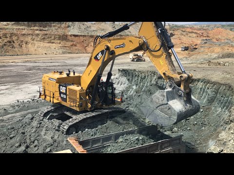 Caterpillar 6015B Excavator Loading Trucks With Two Passes - Sotiriadis Mining